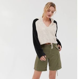 Urban Outfitters cropped fuzzy sweatshirt